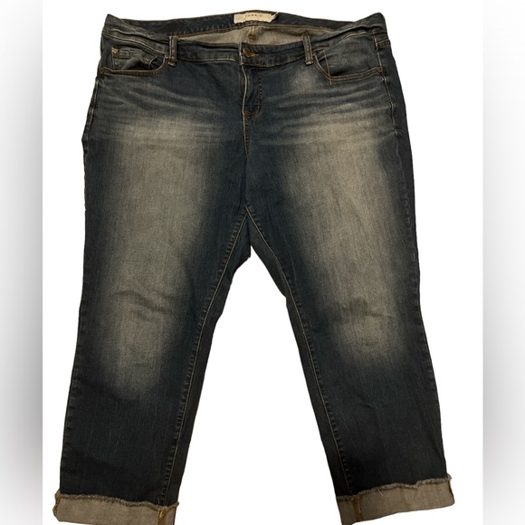 torrid Denim - TORRID Cuffed Bottom Denim Jeans Size 18